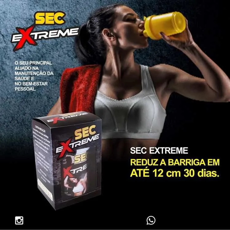 TopWay Suplementos - Sec Extreme - Emagrecedor - Perda de Peso - Medidas